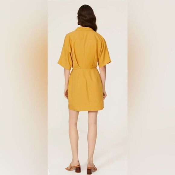Thakoon Yellow Shirt Dress Size 4 - Picture 3 of 9